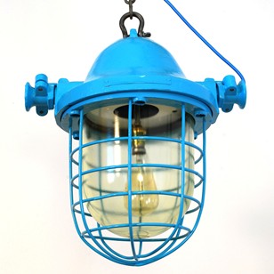 Large Painted Bell Top Pendant